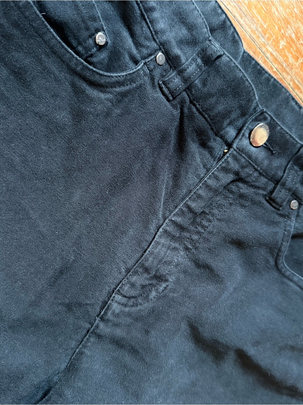 Vintage/Y2K Ralph Lauren Black Jeans - size 6 Petites - Picture 4 of 13